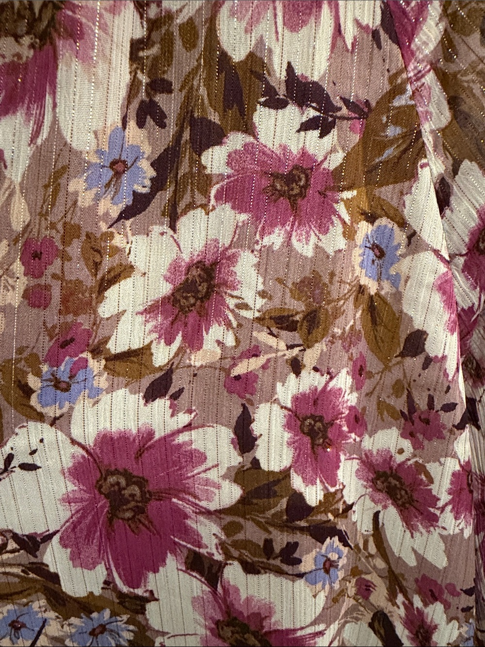 Veronica M Rose Floral Tie-Neck Blouse large ptp 23 pretty colors - Picture 2 of 5